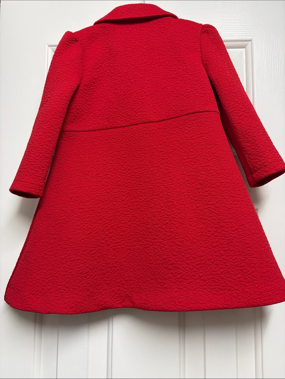 Bonnie Jean Girls' Red Textured Coat - Picture 4 of 4